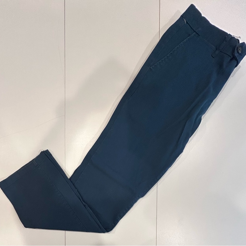 Five Four Linen Blend Straight Casual Blue Pants Men’s